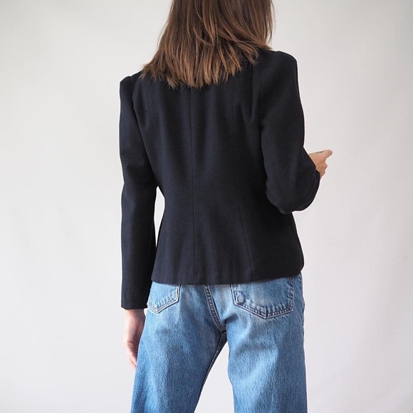 VINTAGE 70'S KATIES WOOL CROPPED BLAZER - Picture 4 of 5